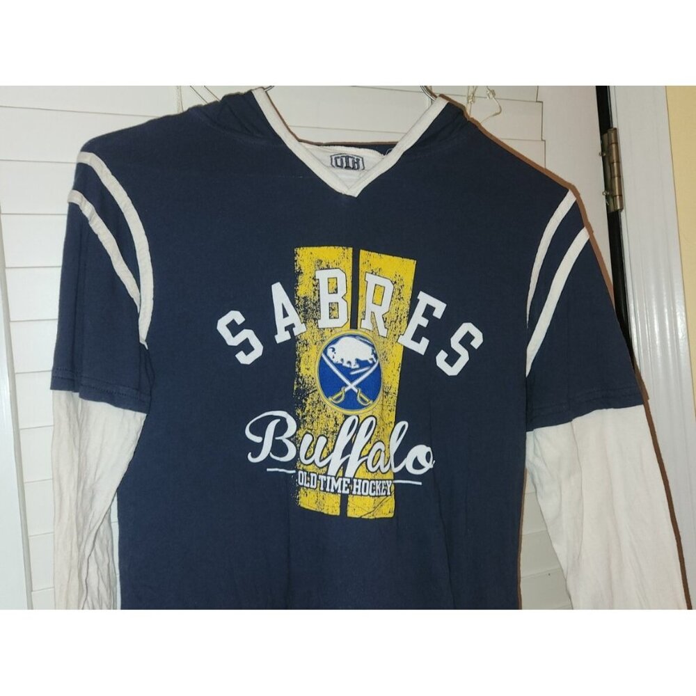 OTH Buffalo Sabres Hockey long sleeve shirt Hoodie youth MEDIUM ..............B7
